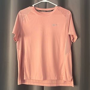 Woman’s Nike Short Sleeve Pink Dri-Fit Running Top